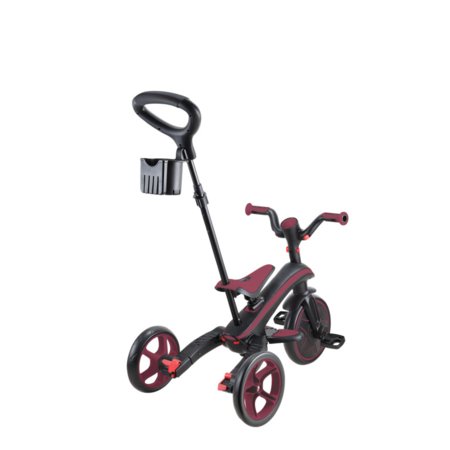 GLOBBER kokkupandav kolmerattaline jalgratas Explorer Trike Foldable 4in1, bordoo, 732-202-2 