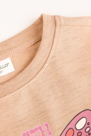 COCCODRILLO sweatshirt MYSTIC NATURE GIRL KIDS, beige, ZC4144101MGK-002-122, 122 cm 