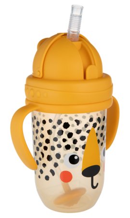 CANPOL BABIES lekkekindel joogipudel kõrrega BABIESBOO CHEETAH, 270 ml, 56/617_ora 