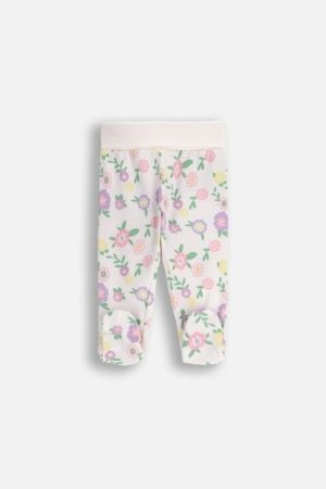 COCCODRILLO leggingud HAPPY PUPPY GIRL NEWBORN, kreemjas, cm 