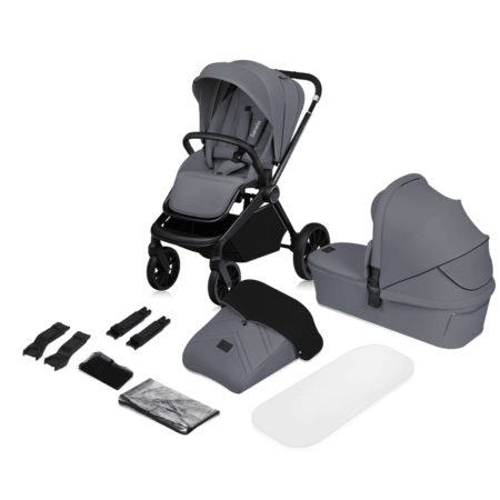 LIONELO universaalne käru MIKA PLUS 2in1, Grey stone, LO-MIKA PLUS 2IN1 