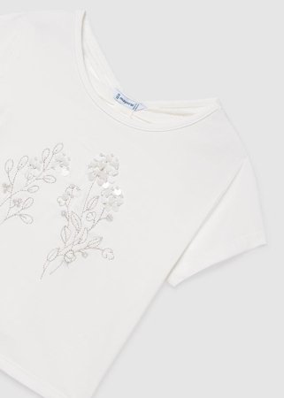 MAYORAL lühikeste varrukatega t-särk, natural, 6.002-91, 140 cm 