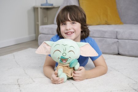 SIMBA DISNEY Mandalorian plüüsist mänguasi Grogu makrooniga, 25 cm, 6315870755 