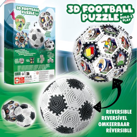 EDUCA 3D puzzle jalgpall, 32 tk, 19210 