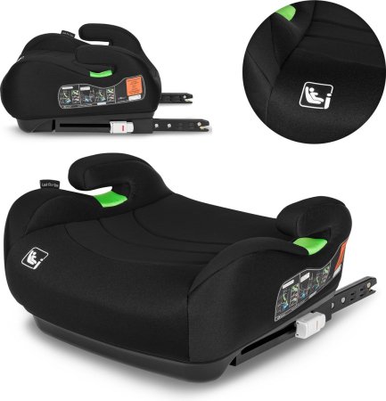 LIONELO LO-LUUK FIX I-SIZE istumisalus-booster  BLACK CARBON 