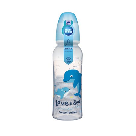 CANPOL BABIES kitsa kaelaga pudel PP Love and Sea, 250ml, 59/400 59/400