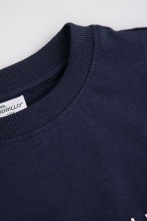 COCCODRILLO lühikeste varrukatega t-särk, sinised, WC6143207MBJ-015-128, 128 cm 