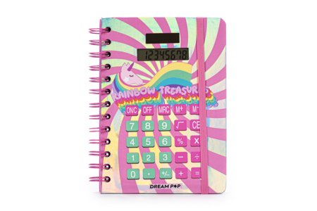 DREAM POP märkmik kalkulaatoriga, ükssarvik, K30075-32756 