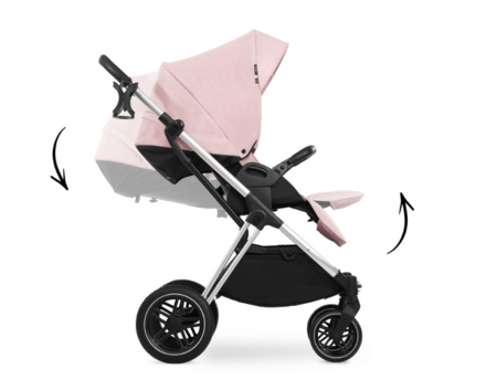 HAUCK universaalne käru 2in1 VISION X SET, Silver/Melange rose, 165263 