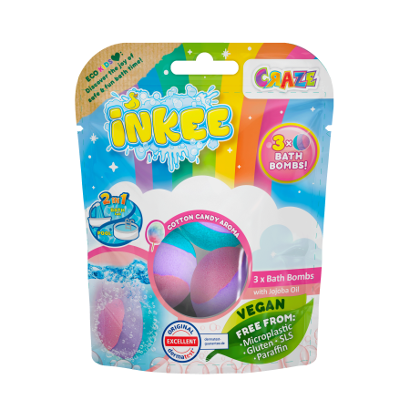 INKEE vannipommi komplekt Rainbow Multipack, 47088EN 