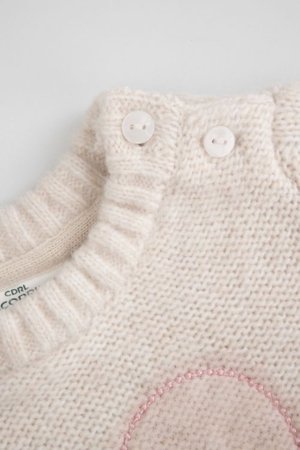 COCCODRILLO kampsun HAPPY PUPPY GIRL NEWBORN, kreemjas, ZC5172101HGN-002-086, 86 cm 