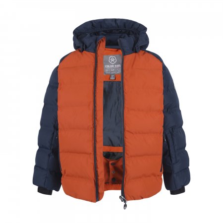 COLOR KIDS talvejope, tumesinine/oranž, 140 cm, 740695-2832 740695-2832-104