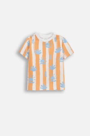 COCCODRILLO lühikeste varrukatega t-särk, oranžid, WC6143202NBN-006-068, 68 suurus 