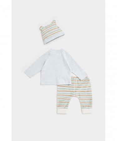 MOTHERCARE pikkade varrukatega t-särk + püksid + müts, CB782 606426