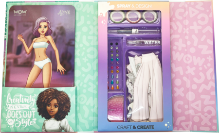 WOW GENERATION moeraamat Splash & Create! Outfit Creative Set, WOW00085 