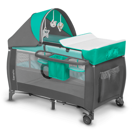 LIONELO reisivoodi-maneež SVEN PLUS, Turquoise/Grey, LO-SVEN PLUS 
