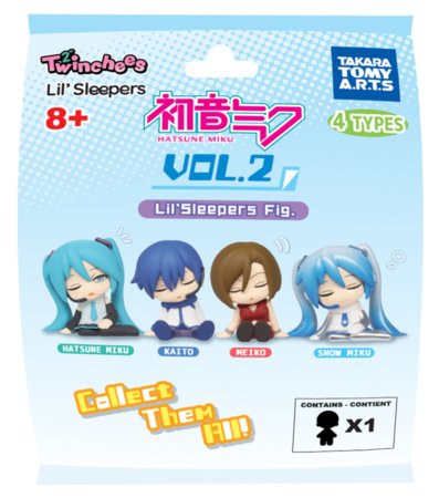 TWINCHEES Hatsune Miku figuur Lil' Sleepers, Wave 2, assortii., M806414 