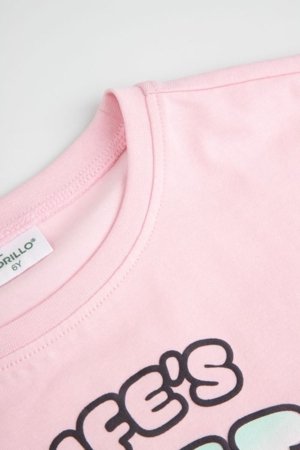 COCCODRILLO lühikeste varrukatega t-särk, roosad, WC6143201SGK-007-104, 104 cm 