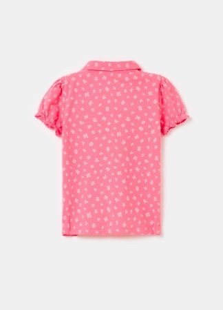 OVS lühikeste varrukatega polo särk, roosa, , 002017873 