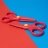 FLOWERMONACO käärid Kid's Scissor, Red, 847389 