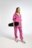 COCCODRILLO hooded pullover with zipper, pink, size 