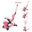 GLOBBER tõukeratas Go Up Baby Lights 360, 3in1, pastelne roosa, 844-210 
