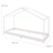ROBA lastevoodi-maja, 90x200 cm, White, 207022WE 