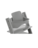 STOKKE söögitool koos turvakaare ja vastsündinu komplektiga TRIPP TRAPP, storm grey, grey NBS, 686000 