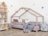 BENLEMI lastevoodi-maja LUCKY, 80x160 cm., Pastel pink, 7893/80X160-RUZ 