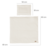 ROBA kaheosaline voodipesu komplekt beebivoodile SEASHELLS OYSTER, 80x80 cm, 35x40 cm, White, 314090G281 