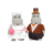 LI'L WOODZEEZ Jõehobu pulmakomplekt vanavanematega, WZ6791 