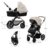 KINDERKRAFT universaalne jalutuskäru MOOV 2 AIR 3in1 EVA WHEELS, moonlight grey, KSMOOV02GRYEV00 
