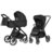 CARRELLO universaalne käru OMEGA 2IN1, Denim black, CRL-6531 