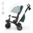KINDERCRAFT kolmerattaline SPINSTEP 2 Plus, roheline, KRSPST02GREPL00 