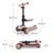 KINDERKRAFT kolmerattaline tõukeratas 2in1 istmega HALLEY 2, roosa, KRHALL02PNK0000 