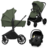 LIONELO universaalne käru MIKA PLUS 3in1, Green olive, LO-MIKA PLUS 3IN1 