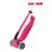 GLOBBER tõukeratas Go Up Deluxe Lights, fuksia, 748-610 