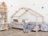 BENLEMI lastevoodi-maja LUCKY, 90x160 cm., Beige, 7893/90X160-BEZ 