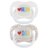 CANPOL BABIES sümmeetriline silikoonist lutt LoveMum&Dad, 6-18m, 2 tk., 34/940 