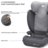 KINDERKRAFT turvatool I-SPARK 2 PLUS I-SIZE, 100-150 cm., Grey, KCISPA02GRYPL00 