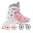 GLOBBER rulluisud Learning Skates 2 in 1, suurus 30–33, pastellroosad, 783-210 