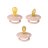 BIBS Color Try-It 3-pakk lutt Blush, 0-6k, suurus 1 