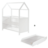ROBA lastevoodi muutmislauaga-maja, White, 60x120 cm, 203120WEFS-1 