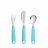 MUNCHKIN Splash kahvel, nuga, lusikas -Blue, 3pk, 9025301 90253