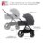 KINDERKRAFT universaalne käru 2IN1 NEA 2.0, deep grey, KSNEA002DGR2000 