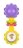 PLAYGRO kõristi Twisting Barbell, 4088758 