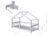 BENLEMI lastevoodi-maja LUCKY, 90x200 cm., White, 7893/90X200-BIL 