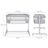 KINDERKRAFT beebivoodi–häll Neste Up 2 FULL, grey, KLNEUP02LGRF000 