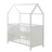 ROBA lastevoodi muutmislauaga-maja, White, 60x120 cm, 203120WEFS-1 