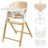 LIONELO söögitool CELIA, White natural wood 